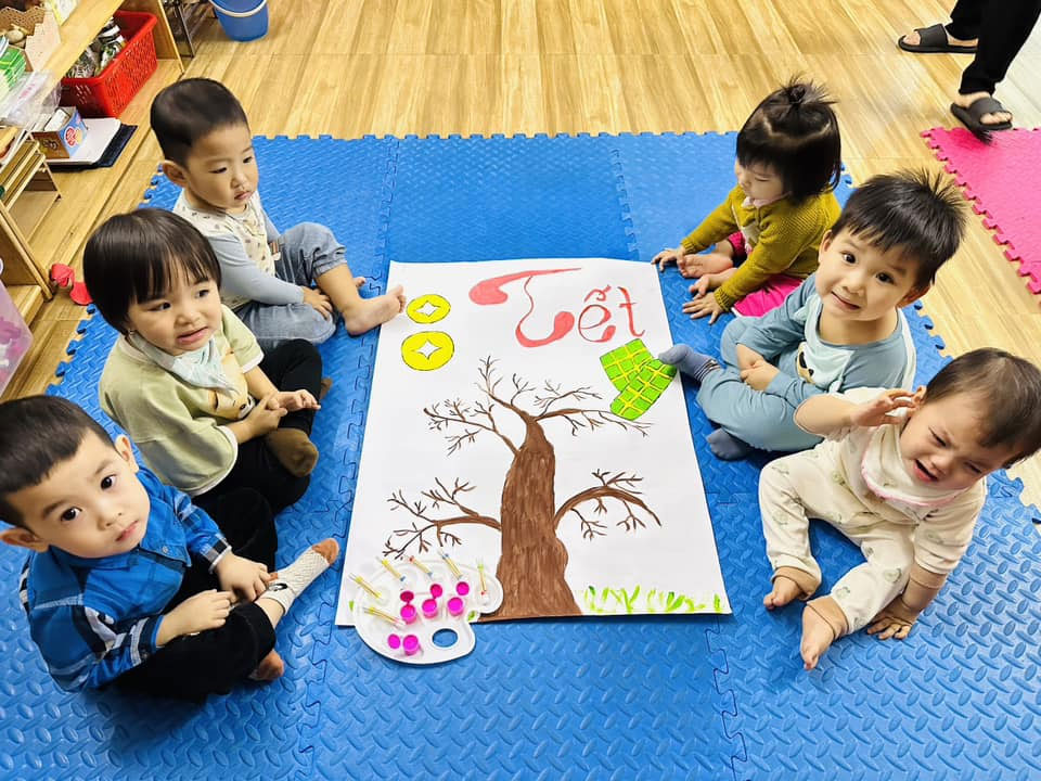Mỹ thuật Montessori tại Trường Mầm non Smile Kids