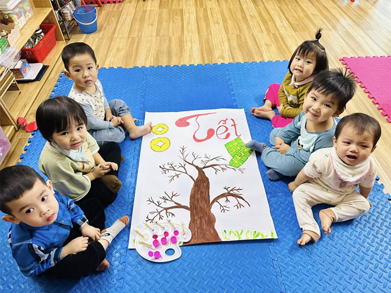 Mỹ thuật Montessori tại Trường Mầm non Smile Kids
